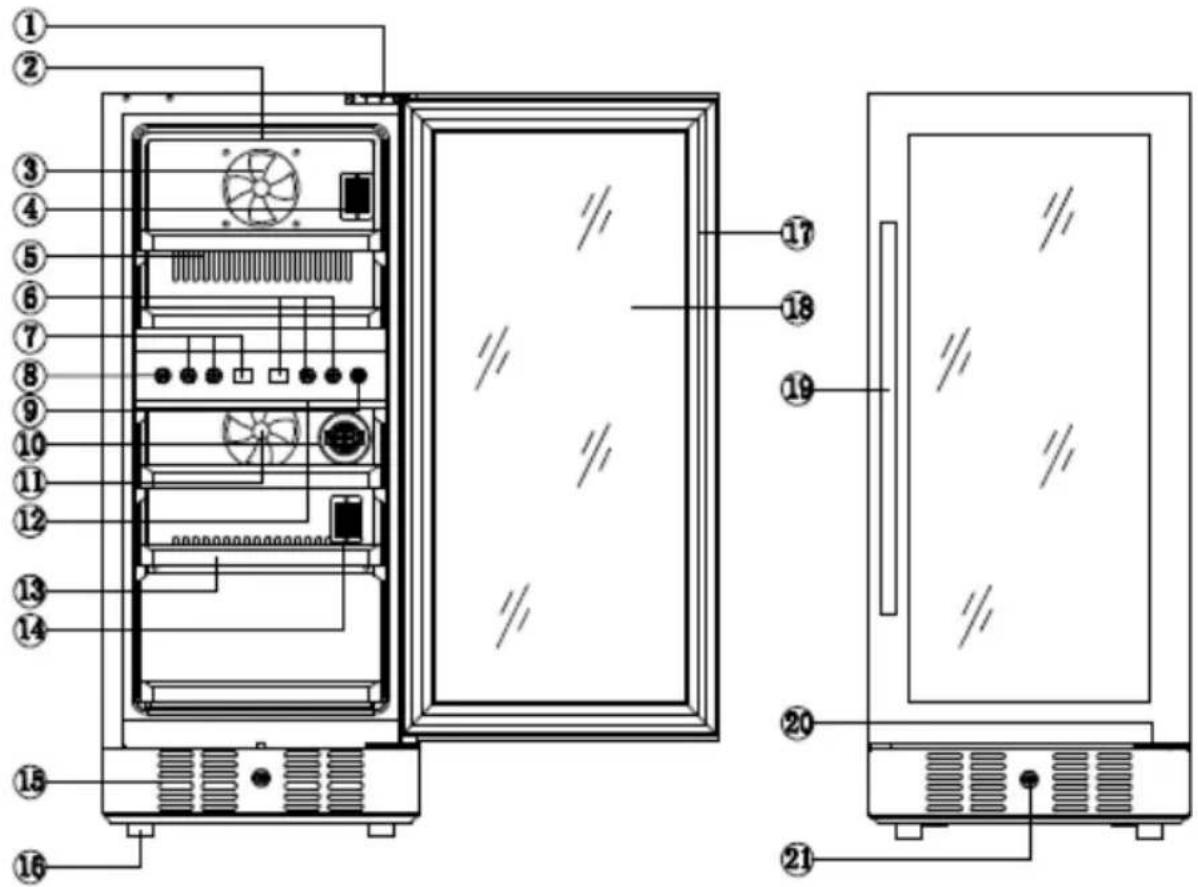 NewAir AWR290DB - PARTS LIST - 1