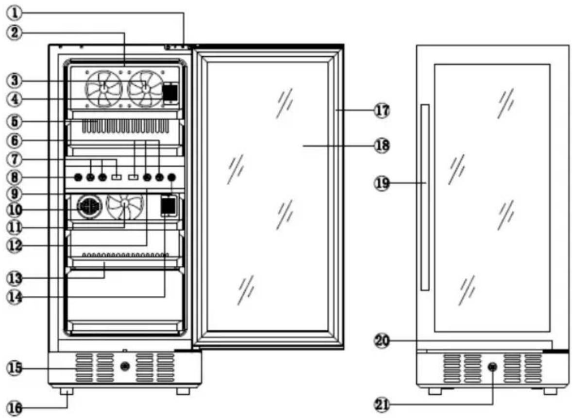 NewAir AWR290DB - LISTE DES PIECES - 1