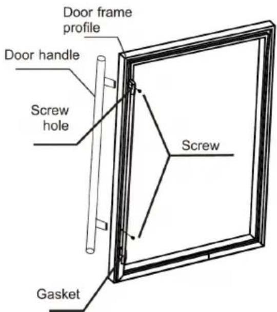 NewAir AWR290DB - INSTALLING THE STAINLESS-STEEL HANDLE - 1