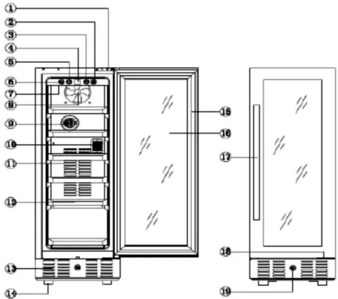 NewAir AWR190SB - LISTE DES PIÈCES - 1