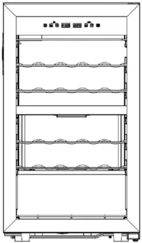 NewAir NWC028SS01 - Refrigerador de Vino para 28 Botellas de Doble Sección - 1