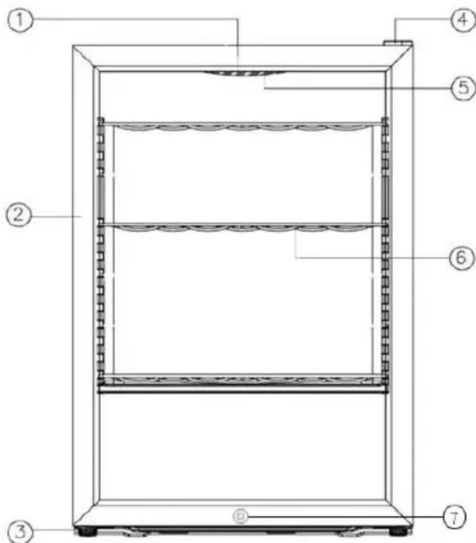 NewAir AB850B - DIAGRAMA DE PARTES - 1