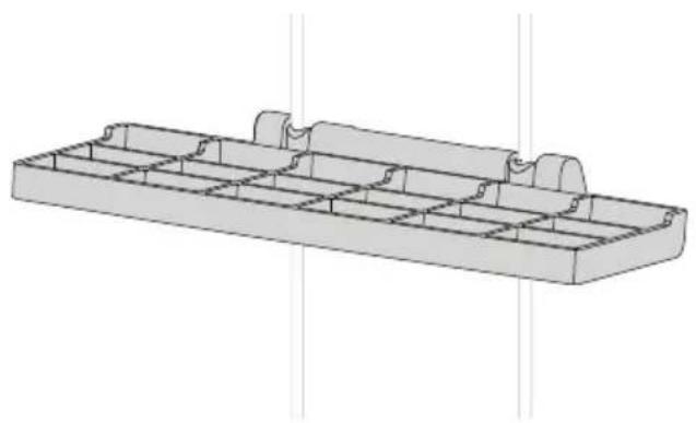 Fisher & Paykel DD24DT2NX9 - Grilles pour tasses rabattables - 1