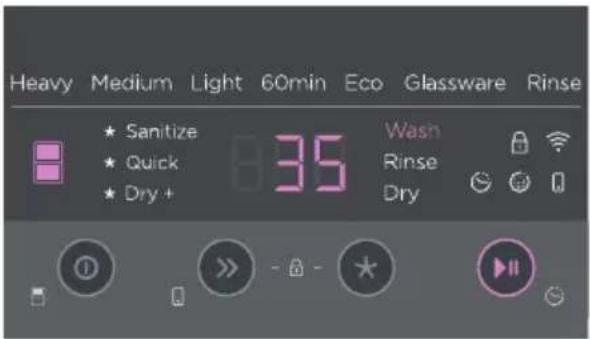 Fisher & Paykel DD24DT2NX9 - Mise en pause d'un lavage - 1