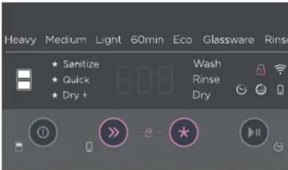 Fisher & Paykel DD24DT2NX9 - Activation du verrou des touches - 1