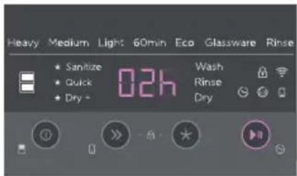 Fisher & Paykel DD24DT2NX9 - Réglage de la mise en marche différée - 2