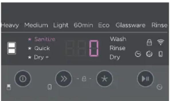 Fisher & Paykel DD24DT2NX9 - Utilisation de l'option SANITIZE (DÉSINFECTION) - 1