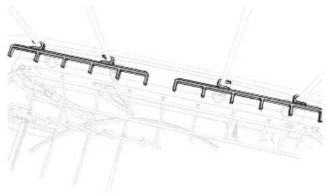 Fisher & Paykel DD24ST4NX9 - Clip de fixation pour couteau Supports à vèrres - 2