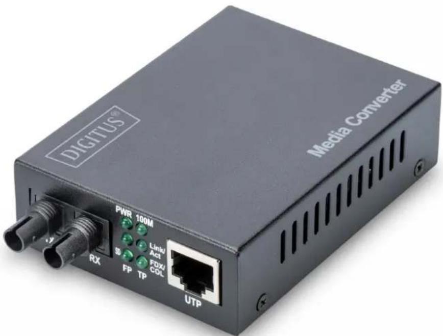 Digitus DN820101 - Convertisseur multimédia 10/100 Base-TX vers 100 Base-FX - 1