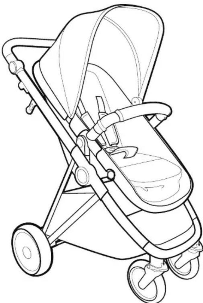 BabyGO Halime - Stroller Assembly Instructions - 1
