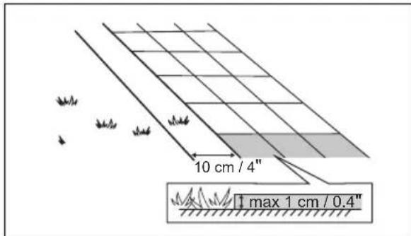 GARDENA Sileno Life 750 - Pour déterminer l'emplacement du cable périhérique - 9