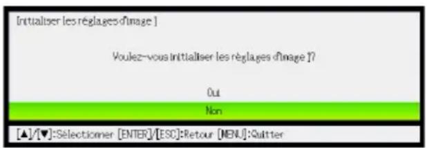 CASIO XJS43W - Pour rétablir tous les réglages par défaut d'un menu principal particulier - 1