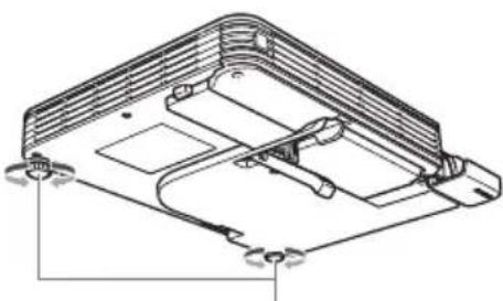CASIO XJS33 - Pour changer l'obliquité du projecteur - 2