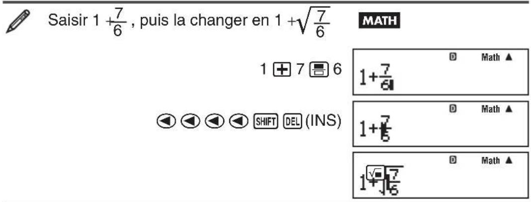 CASIO fx991ES PLUS C - Utilisation de valeur et expressions comme arguments (seulement affichage Naturel) - 1