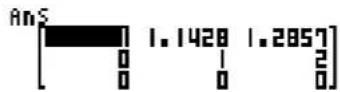 CASIO fx991ES PLUS C - Exemples de calcul de matrice - 5