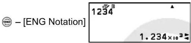 CASIO fx570CW - Notation d'ingénierie - 2