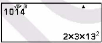 CASIO fx570CW - Factorisation en facteurs premiers - 2