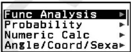 CASIO fx570CW - Utilisation du menu CATALOG - 1