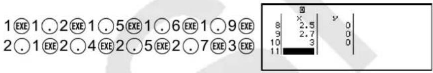 CASIO fx570CW - Affichage des résultats de calcul statistique à deux variables - 1