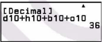 CASIO fx570CW - Spécifier le mode numérique d'une valeur d'entrée particulière - 2