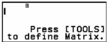 CASIO fx570CW - Procédure générale pour effectuer un calcul matriciel - 1