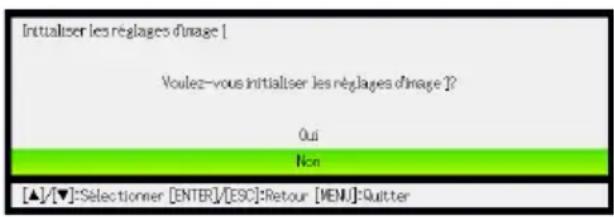 CASIO XJA240V - Pour rétablir les réglages par défaut de tous les paramètres d'un menu principal particulier - 1