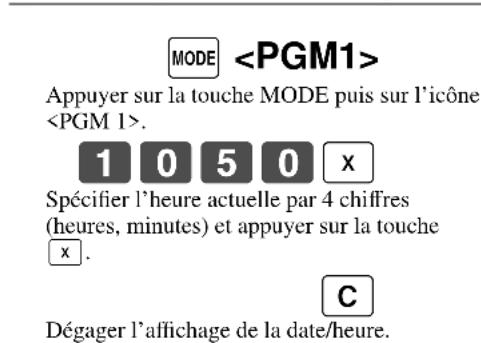 CASIO QT6100 - Régler l'heure - 1