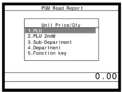 CASIO QT6100 - Arborescence du menu P6 (programmation du relevé sans remise à zéro) - 3