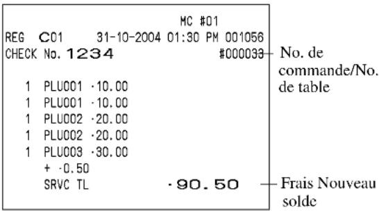 CASIO QT6100 - Ouverture d'une commande - 2