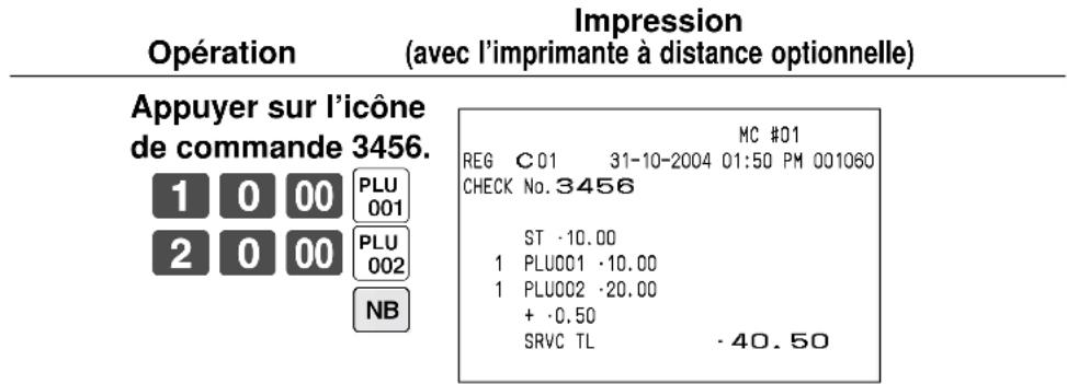 CASIO QT6100 - Opération avec la touche nouvelle/ancienne commande - 1