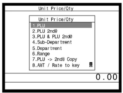 CASIO QT6100 - Programmation du prix unitaire des PLU fixes - 2