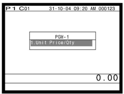 CASIO QT6100 - Programmation du prix unitaire des PLU fixes - 1