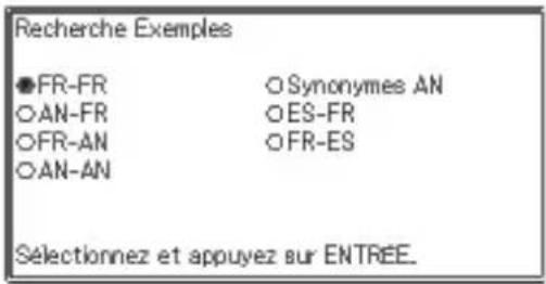 CASIO EWF300C - Spécifi cation de l'ordre des dictionnaires pour l'affi chage des listes de résultats - 2