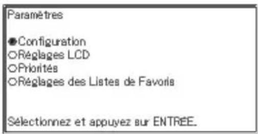 CASIO EWF300C - Paramétrage de l'affi chage de la liste de Favoris - 1