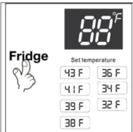 Avanti FFS157L3S - ÿ Setting the Temperature Control - 1