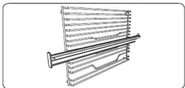 TAURUS HM778WHD - The Wire Rack with Easyfix Half Telescopic Rail - 1