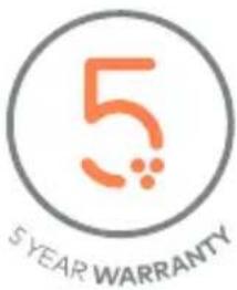 5 5YEAR WARRANTY