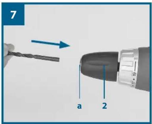 Workzone WZAS 1441 - Changement des outils (figure 7) - 2