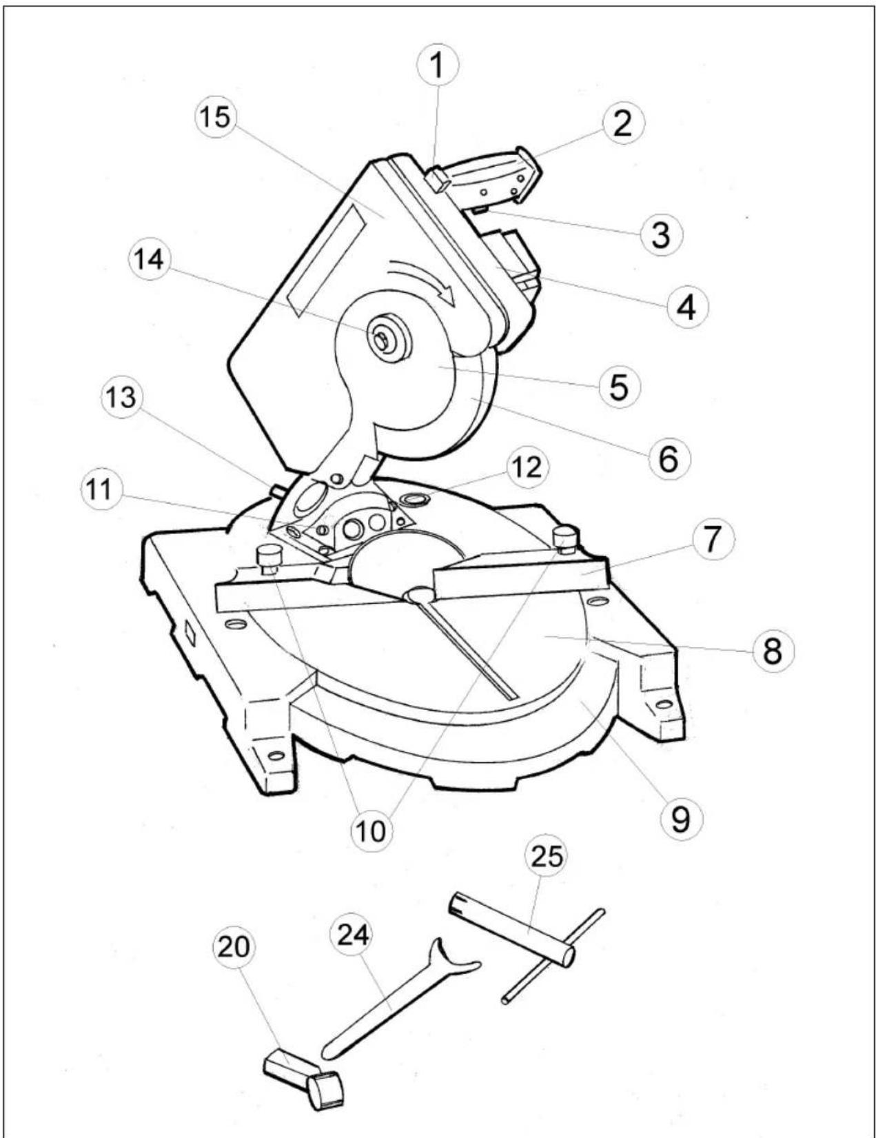 EINHELL KGS 205 - Technische gegevens - 1