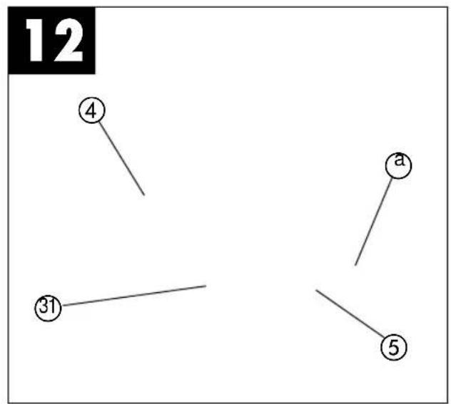 12 ④ ③₁ a ⑤