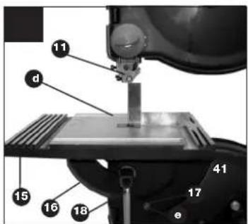 Labeled diagram of a mechanical testing setup with numbered components