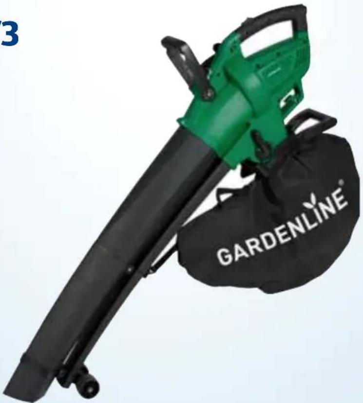 Gardenline GLLS 23003 - Aspirateur de feuilles électrique | Soffiatore aspiratore elettrico - 1