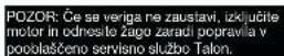 Hurricane PS 40 - TESTIRAJTE VERIŽNO ZAVORO NA SLEDEČI NAČIN (Slika 11): - 4