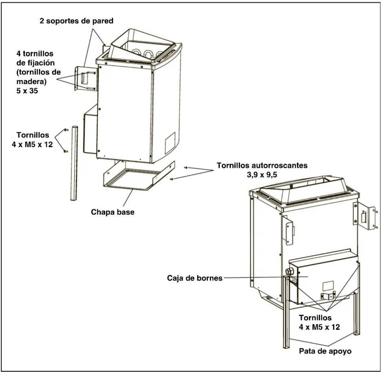 EINHELL DeLuxe - Montaje del calefactor para sauna - 1