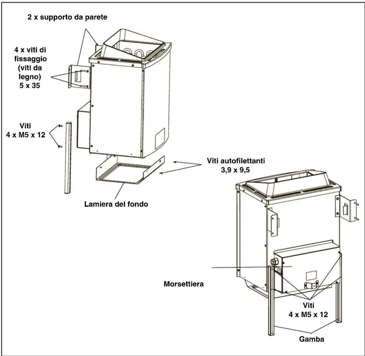 EINHELL DeLuxe - Montaggio dell'apparecchio di riscaldamento sauna - 1