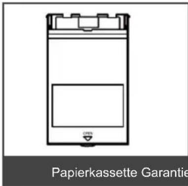Papierkassette Garantie