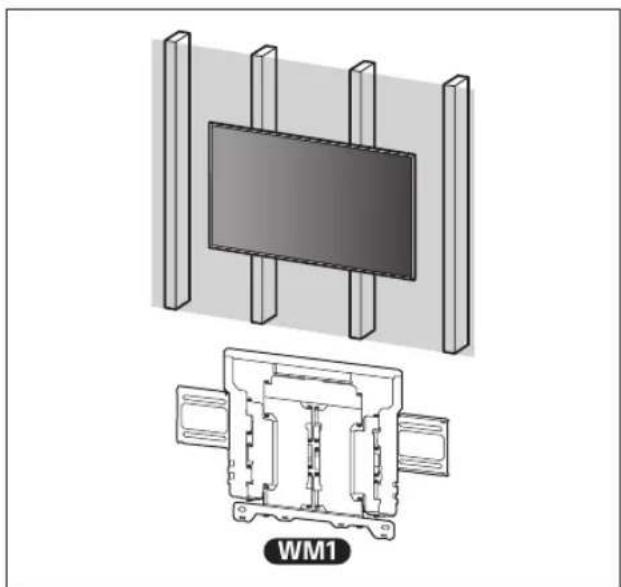 SONY XR77A80L - A Seinale paigaldamise kinnituse kinnitamine karkassiga kipsseinale - 1