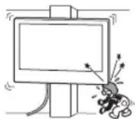 SONY XR77A80L - Do not install the Wall-Mount Bracket on wall surfaces where the corners or the sides of the TV protrude away from the wall surface. - 1