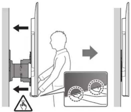 SONY XR77A80L - Instalarea televizorului pe perete - 6