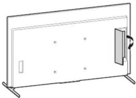 SONY XR77A80L - Montera TV:n på väggen från bordsstativ - 1
